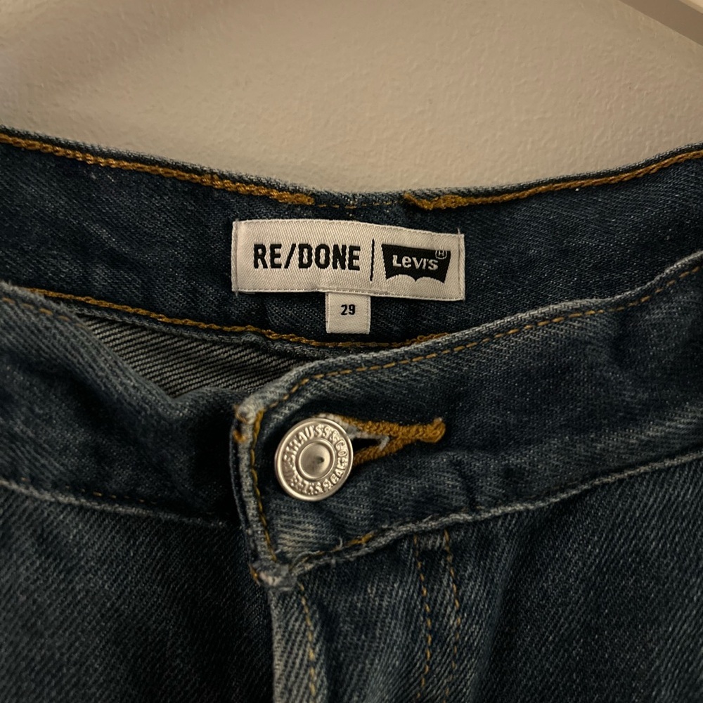 Re/Done Women's High Rise Jeans - Dark Blue